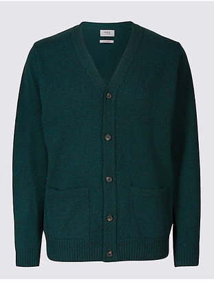 M&S Collection Pure Lambswool Cardigan