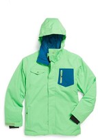 Thumbnail for your product : Quiksilver 'Versus 10K' Waterproof Hooded Snowboard Jacket (Big Boys)