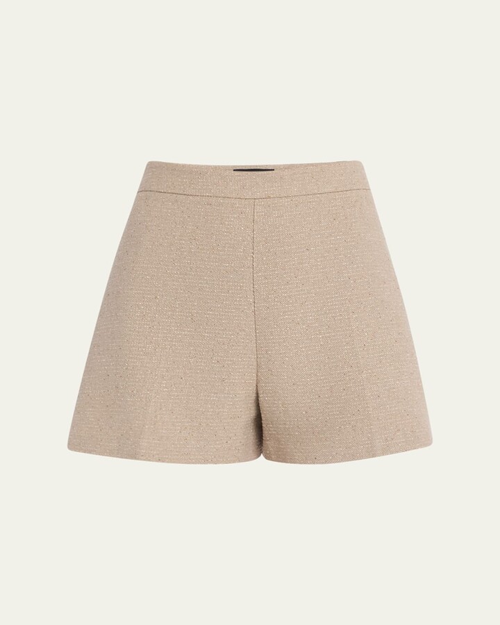 Kobi Halperin Eryx Wide-Leg Tweed Shorts