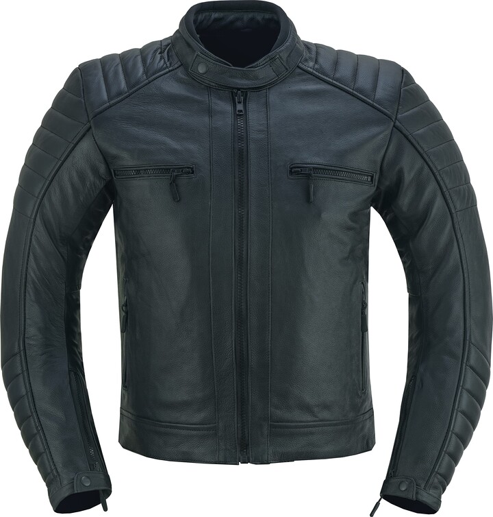 GEARX Natrix Leather Motorcycle Protection Jacket Super Soft Hide
