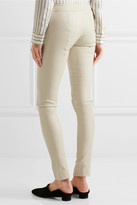 Thumbnail for your product : The Row Moto Leather Leggings - Ecru