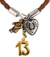 Thumbnail for your product : Dolce & Gabbana Leather Charm Bracelet