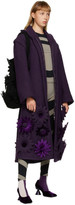 Thumbnail for your product : Paula Canovas Del Vas Purple Celine Flower Coat