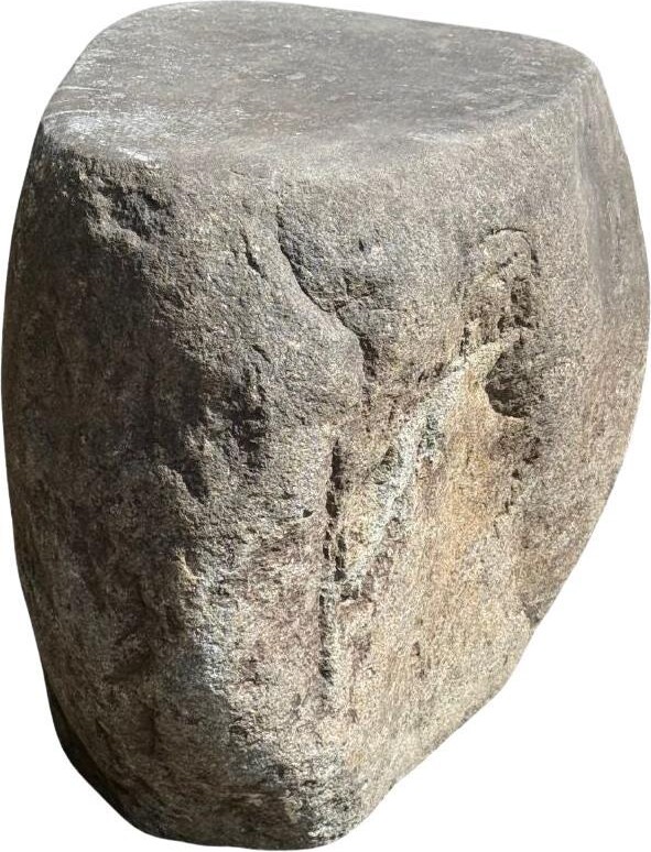 1stDibs Solid River Stone Side Table From Java, Indonesia