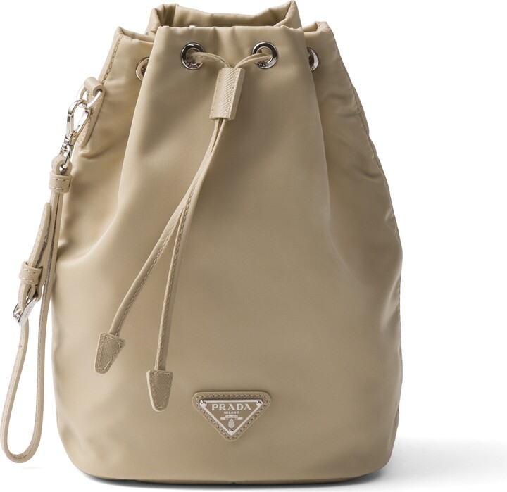 Prada Re-nylon Pouch, Woman, Desert Beige