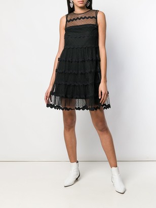 RED Valentino Tulle Tiered Mini-Dress