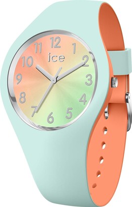 Ice Watch ICE-WATCH - Ice Duo Chic Aqua Coral - Women's Wristwatch With Silicon Strap - 016981 (Small)