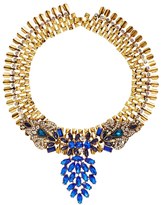 Thumbnail for your product : Liquorish Blue Flower Statement Necklace