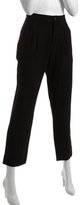 Thumbnail for your product : Marc by Marc Jacobs black wool woven pleated straight leg 'Gloria' pants
