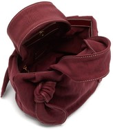 Thumbnail for your product : STAUD Ronnie Knot-handle Canvas Bag - Burgundy