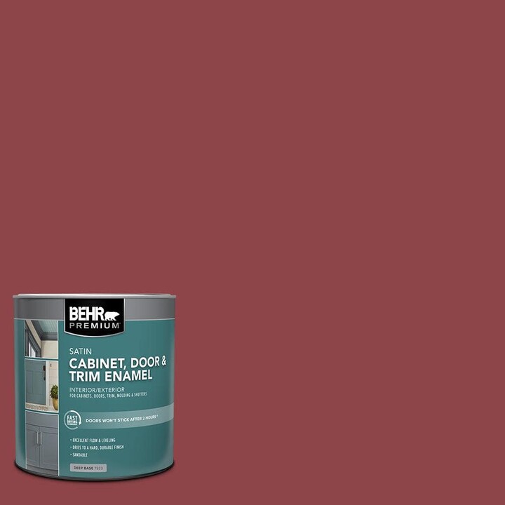 BEHR PREMIUM 1 qt. #MQ1-09 Haute Couture Satin Enamel Interior/Exterior Cabinet, Door & Trim Paint