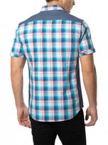 Thumbnail for your product : 7 Diamonds Sea of Time Plaid Chambray-Trim Sport Shirt