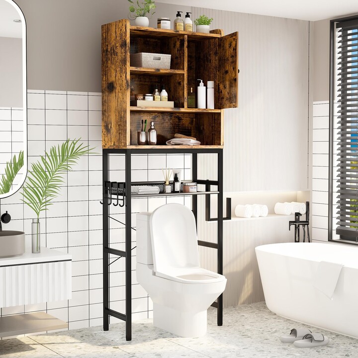 Mieres Over The Toilet Storage, 4Tier OverTheToilet Space Saver