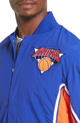 Mitchell & Ness Men's New York Knicks Tailored Fit Warm-Up Jacket