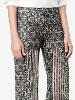 Thumbnail for your product : Huishan Zhang Pleated Lace Trousers