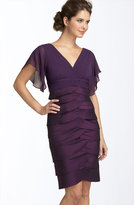 Thumbnail for your product : Adrianna Papell Flutter Sleeve Tiered Dress