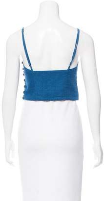 Creatures of Comfort Sleeveless Cropped Top