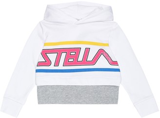 Stella McCartney Kids Logo cotton hoodie