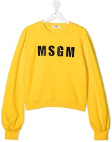 Thumbnail for your product : Msgm Kids TEEN sequin logo sweater