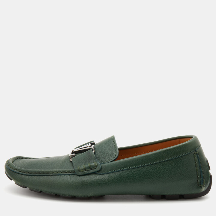 Men's Louis Vuitton Shoes Strip Green (CS1885) - KDB Deals