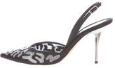 Thumbnail for your product : Rene Caovilla Embellished Slingback Pumps