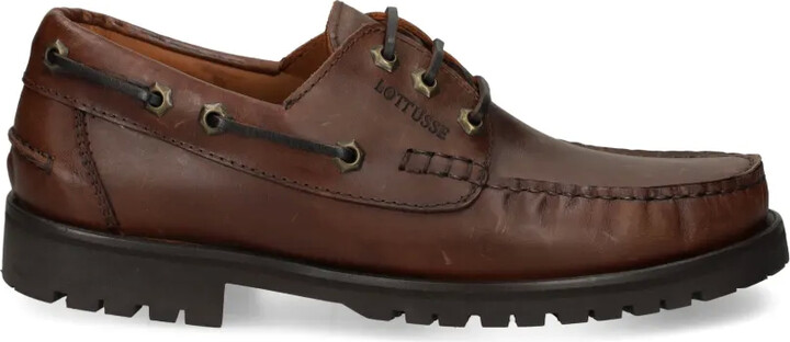 Lottusse Lace-Up Leather Loafers