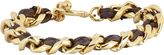 Thumbnail for your product : Ettika Braided Satin & Curb Chain Bracelet-Brown