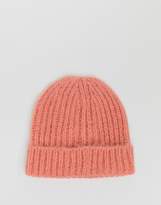 Thumbnail for your product : ASOS DESIGN fluffy brushed fisherman beanie