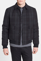 Thumbnail for your product : Topman Plaid Wool Blend Jacket