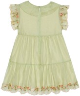 Thumbnail for your product : Gucci Children's silk dress with embroidery