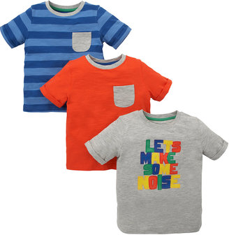 Mothercare Let's Make Some Noise T-Shirts - 3 Pack
