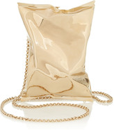 Thumbnail for your product : Anya Hindmarch Crisp Packet gold-tone clutch