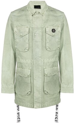 Philipp Plein Multi-Pocket Parka - ShopStyle Raincoats & Trench Coats