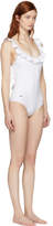Thumbnail for your product : Fendi White Ruffle Swimsuit