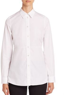 Alexander McQueen Cotton Peplum Shirt