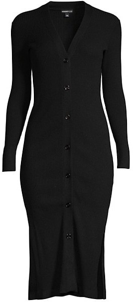 black duster sweater