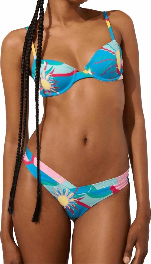 Paolita Astroelevator Orion Bikini Top In Blue Multi