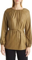 Thumbnail for your product : Halogen Faux Leather Tunic