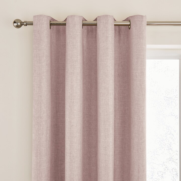 Dunelm Gracie Blush Thermal Eyelet Curtains Blush ShopStyle