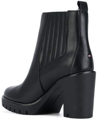 Tommy Hilfiger heeled Chelsea boots