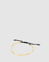 Thumbnail for your product : Bracelet Frosted Minimal Nylon 925 Sterling Silver Gold-Plated