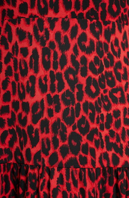 Sam Edelman Leopard Print Halter Midi Dress