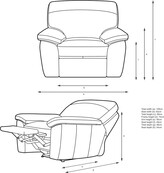Thumbnail for your product : John Lewis & Partners Camden Manual Recliner Leather Armchair