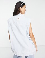 Thumbnail for your product : Tommy Jeans oversized denim vest in light wash