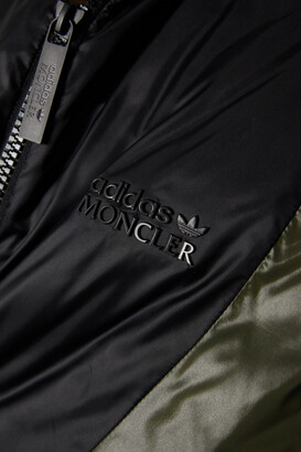MONCLER GENIUS + Adidas Originals Balzers Hooded Paneled Shell Down Jacket - Green