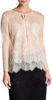 Thumbnail for your product : The Kooples Mix Wave Lace Shirt