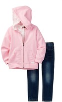 Thumbnail for your product : 7 For All Mankind Hoodie, Tee, & Jean Set (Toddler Girls)