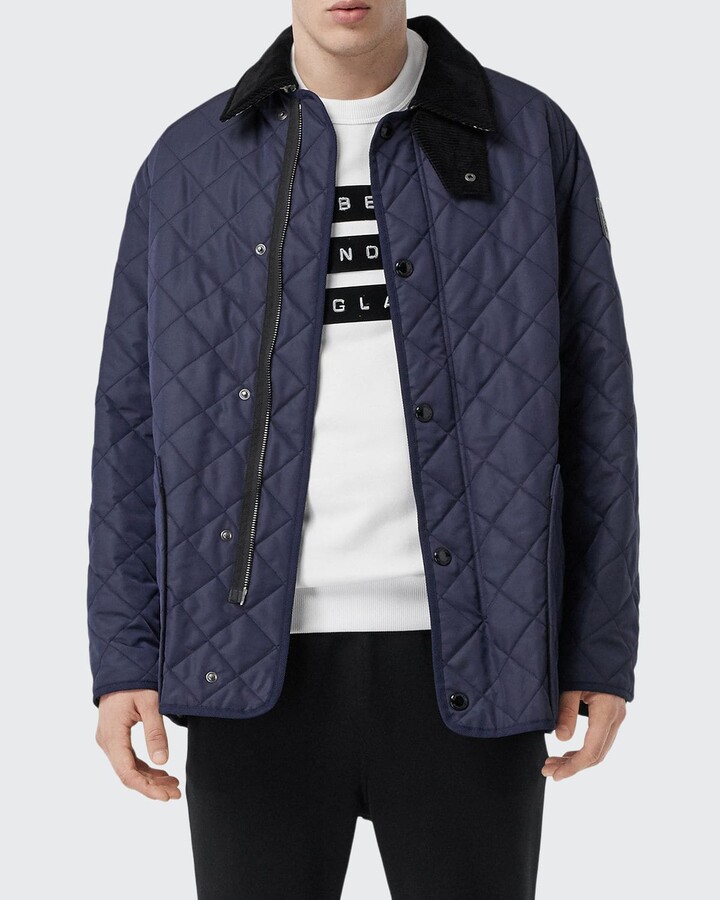 Burberry Men's Cotswold Quilted Car Coat - ShopStyle Outerwear