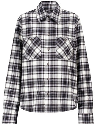 Off-White Checked cotton flannel shirt