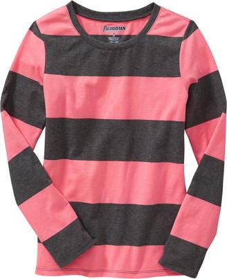 Old Navy Girls Patterned Crew-Neck Tees